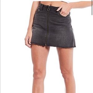 FREE PEOPLE ZIP UP SKIRT
